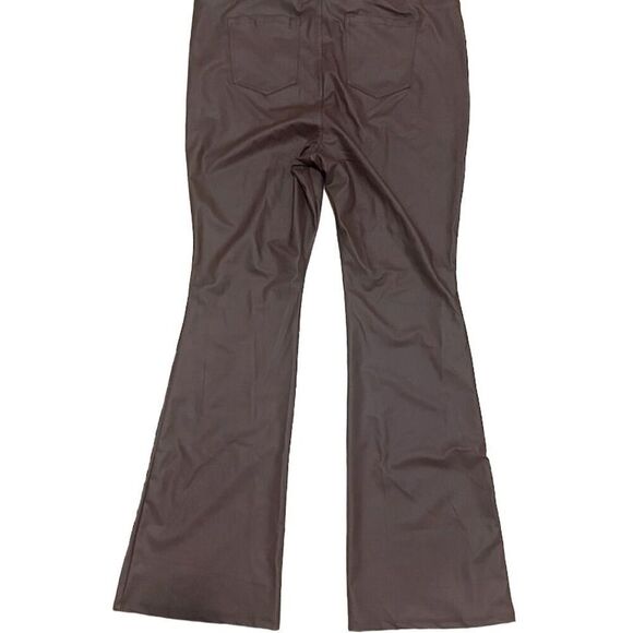 Torrid Faux Leather‎ Signature Waist Mid Rise Boot Leggings Brown Sz 2x  18 20 - Picture 4 of 6